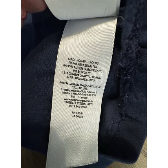 Polo Ralph Lauren V Neck Short Sleeve Shirt Bear Mens Large #67 Baseball Tee - Picture 9 of 9